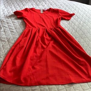 Red Lularoe Dress